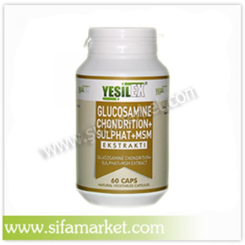 Yeşilex Glucosamine Chondroition + Sulphate + MSM 500 mg (60 Kapsül)